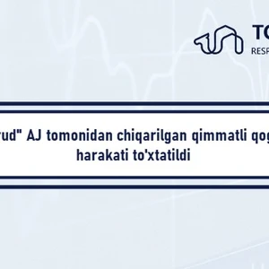 DIQQAT: QIMMATLI QOG‘OZLAR HARAKATINI TO‘XTATISH