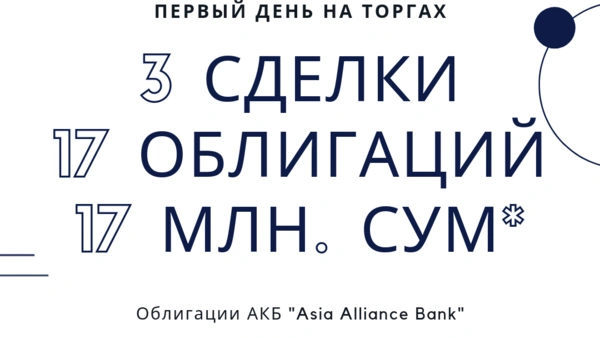 С сегодняшнего дня 7-летние облигации АКБ "Asia Alliance bank" стали доступны на открытых торгах!