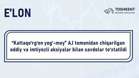 DIQQAT: QIMMATLI QOG‘OZLAR HARAKATINI TO‘XTATISH