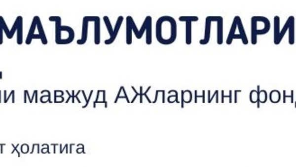 Биржа маълумотлари. Давлат улуши мавжуд АЖларнинг фонд биржасидаги иштироки 2022 йил 1 август ҳолатига