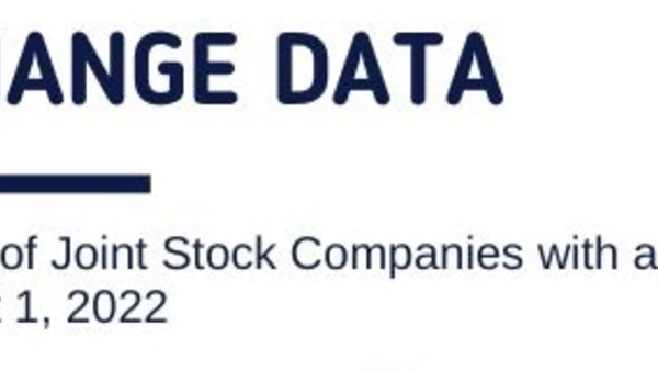 Exchange data. Overview of Stock Companies with a state share on August 1, 2022